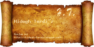 Hidegh Teréz névjegykártya